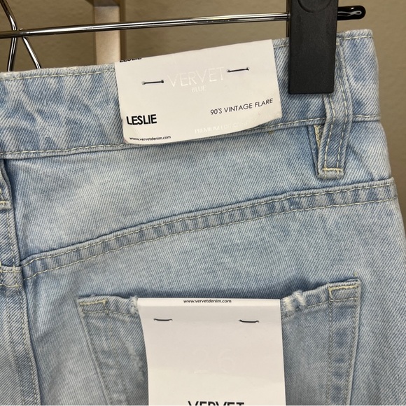 Vervet Leslie 90’s Vintage Flare Jeans NWT size 26/ 34 - Picture 3 of 4